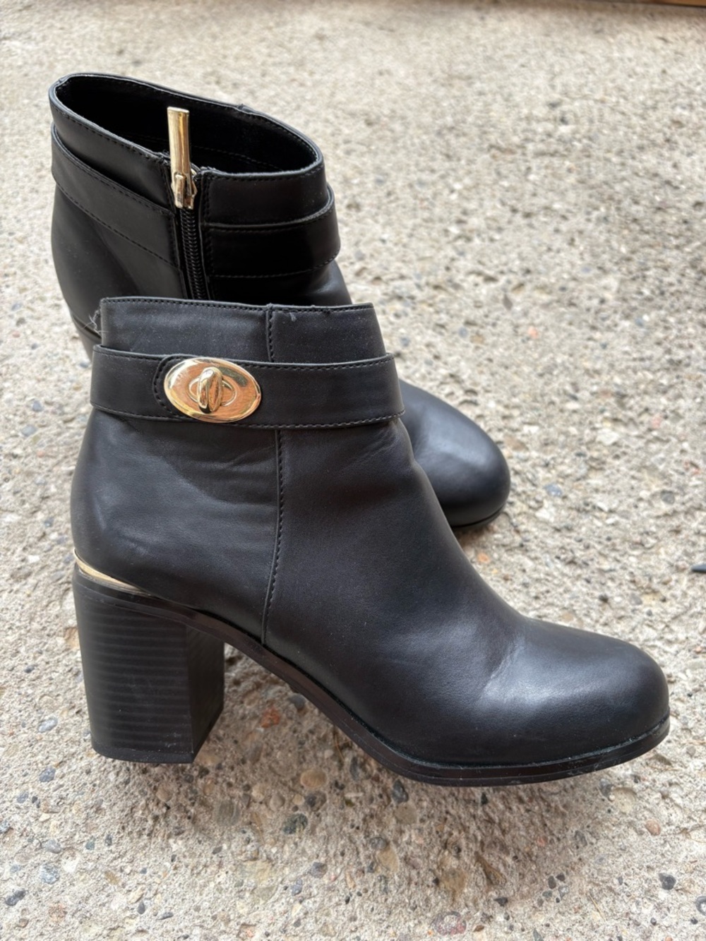 Topshop black ankle boot
